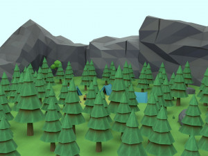 cartoon camp 3Dモデル