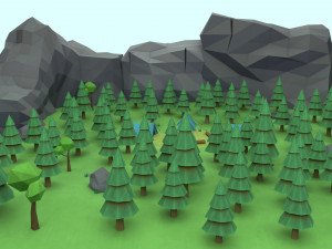 cartoon camp 3Dモデル