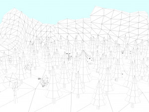 cartoon camp 3Dモデル