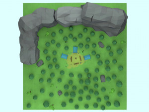 cartoon camp 3Dモデル