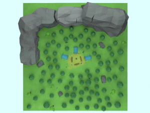 cartoon camp 3D Model