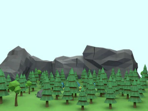 cartoon camp 3D Model