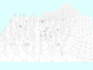 cartoon camp 3D Model