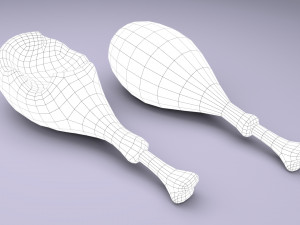 cartoon chicken leg Modelo 3D