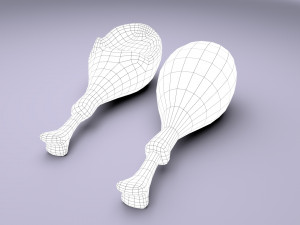 cartoon chicken leg Modelo 3D