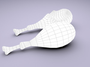 cartoon chicken leg Modelo 3D