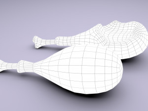 cartoon chicken leg Modelo 3D