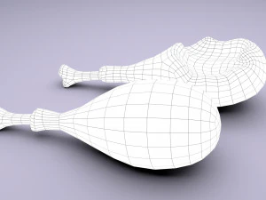 cartoon chicken leg 3D Model