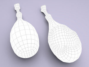 cartoon chicken leg Modelo 3D