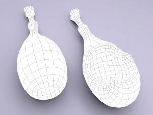 cartoon chicken leg 3D Model