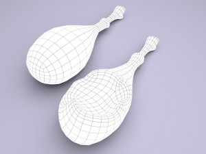 cartoon chicken leg Modelo 3D