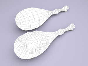 cartoon chicken leg Modelo 3D