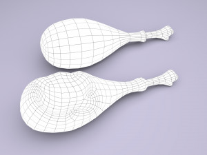 cartoon chicken leg Modelo 3D