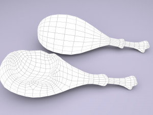 cartoon chicken leg Modelo 3D