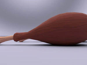 cartoon chicken leg 3D Model