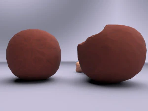cartoon chicken leg 3D Model