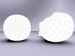 cartoon chicken leg 3D Model