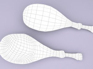 cartoon chicken leg Modelo 3D