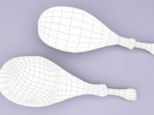 cartoon chicken leg 3D Model
