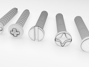screws bolts 3D Модель