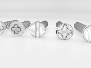 screws bolts 3D Модель
