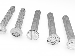screws bolts 3D Модель