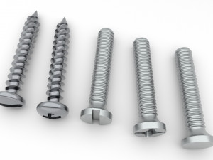 screws bolts 3D Модель