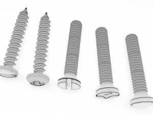 screws bolts 3D Модель