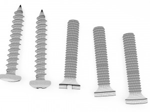 screws bolts 3D Модель