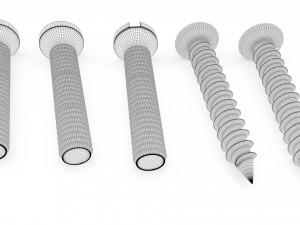 screws bolts 3D Модель