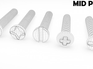 screws bolts 3D Модель