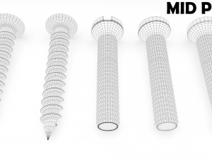 screws bolts 3D Модель