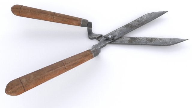garden shears 3D Model .c4d .max .obj .3ds .fbx .stl .blend 