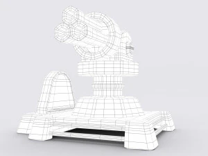 cartoon turret 3D Model