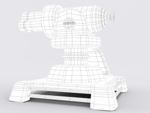 cartoon turret 3D Model