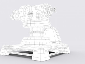 cartoon turret 3D Model