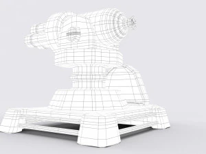 cartoon turret 3D Model