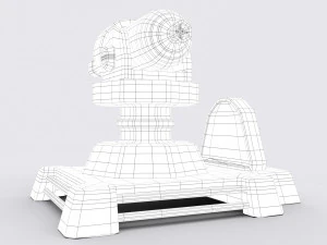 cartoon turret 3D Model