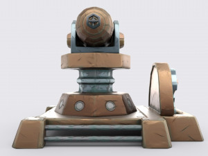 cartoon turret 3D Model