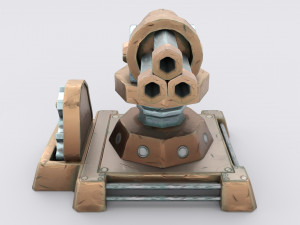 cartoon turret 3D Model