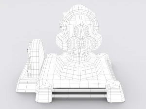 cartoon turret 3D Model