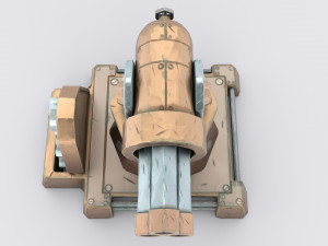cartoon turret 3D Model