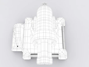 cartoon turret 3D Model