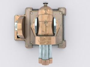 cartoon turret 3D Model