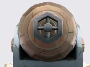 cartoon turret 3D Model