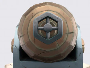 cartoon turret 3D Model