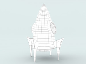cartoon rocket 3D-Modell