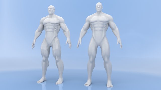 male base mesh Modelo 3D .c4d .max .obj .3ds .fbx .stl .blend 