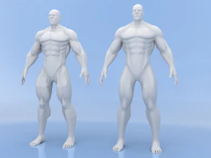 남성 베이스 메쉬 3D 모델