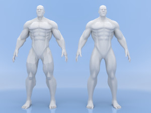 male base mesh Modelo 3D